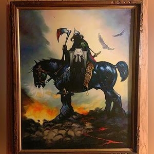 “Death Dealer” oil painting